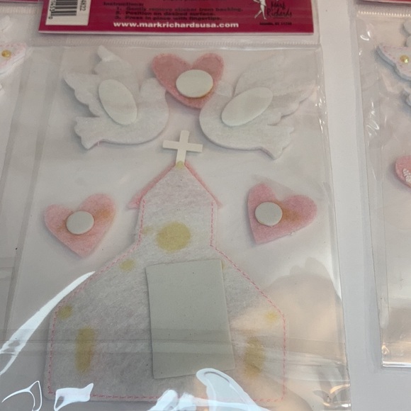 Mark Richards Scrapbook Stickers Card Making Wedding Dove Heart Church Crafts - Picture 7 of 13